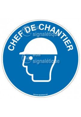 Etiquettes Chef de Chantier