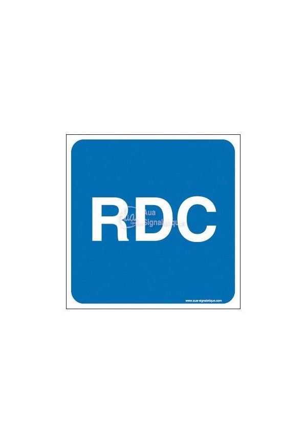 Plaque de porte RDC