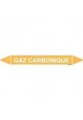 Marqueur tuyauterie GAZ CARBONIQUE