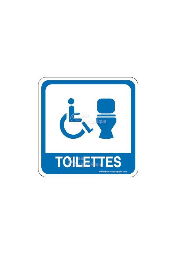 Toilettes handicapé + cuvette PvcSign