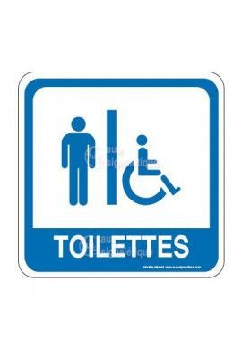 WC homme handicapé PvcSign