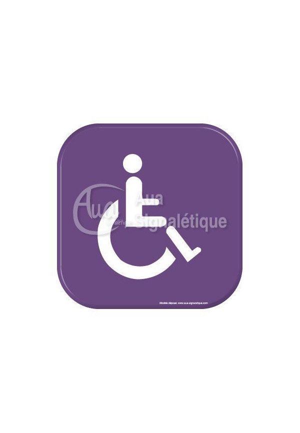 Autocollant Vinylopicto Toilettes handicapés