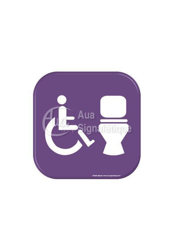 Autocollant Vinylopicto Toilettes handicapé 02