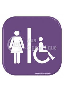 Autocollant Vinylopicto WC femmes handicapé