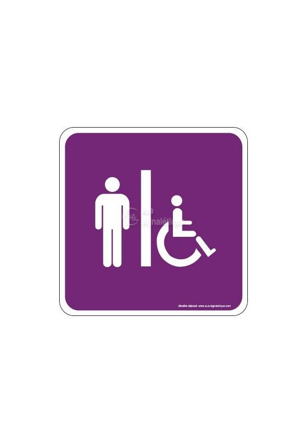 WC hommes Handicapés EuropSign