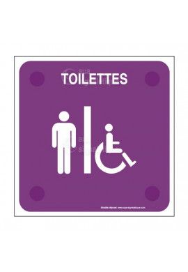 WC Homme Handicapé PlexiSign