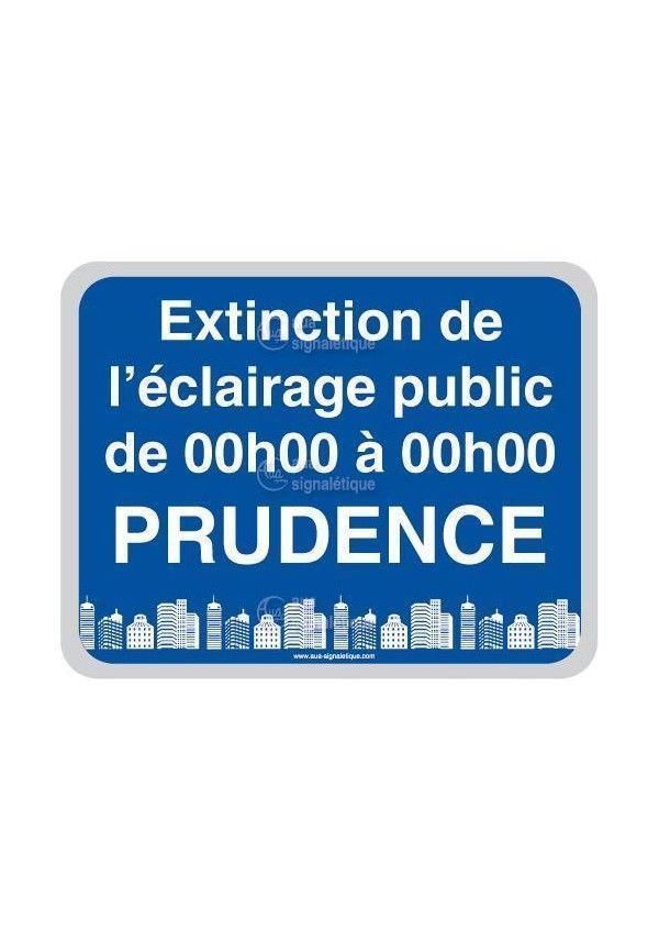 Panneau Prudence, Extinction de L'Eclairage Public