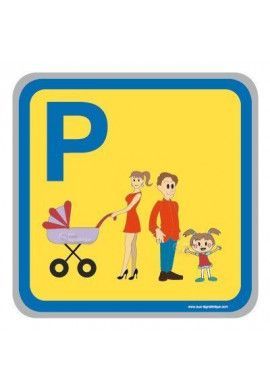 Panneau Parking Famille