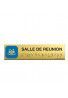 Alu Brossé - Braille - Salle de réunion 200x50mm