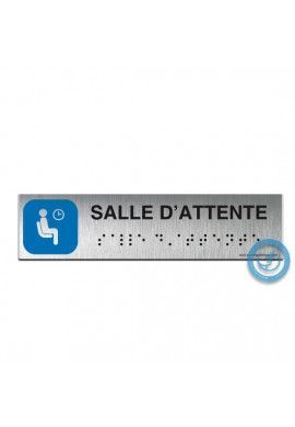 Alu Brossé - Braille - Salle d'attente 200x50mm