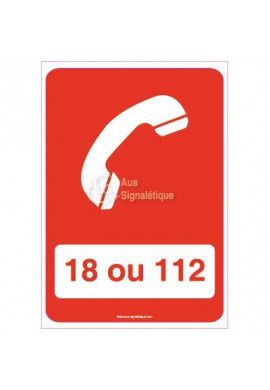 Panneau Téléphone 112