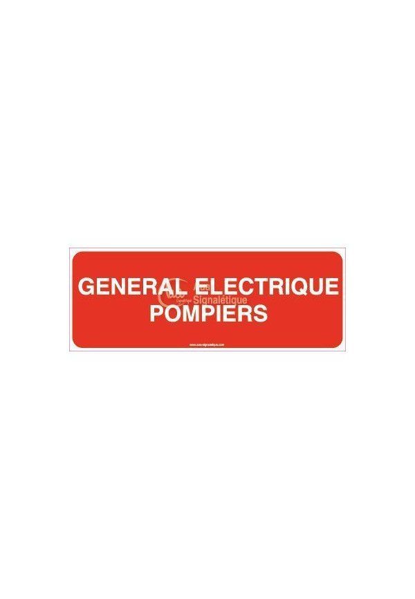 Panneau Général Electrique Pompiers