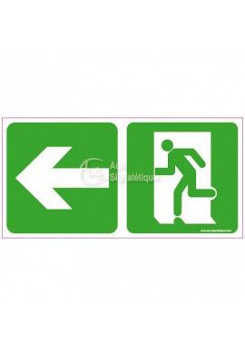 Panneau Direction de sortie, vers la gauche - C