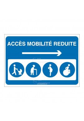 Panneau Accès mobilité réduite Droite - AP