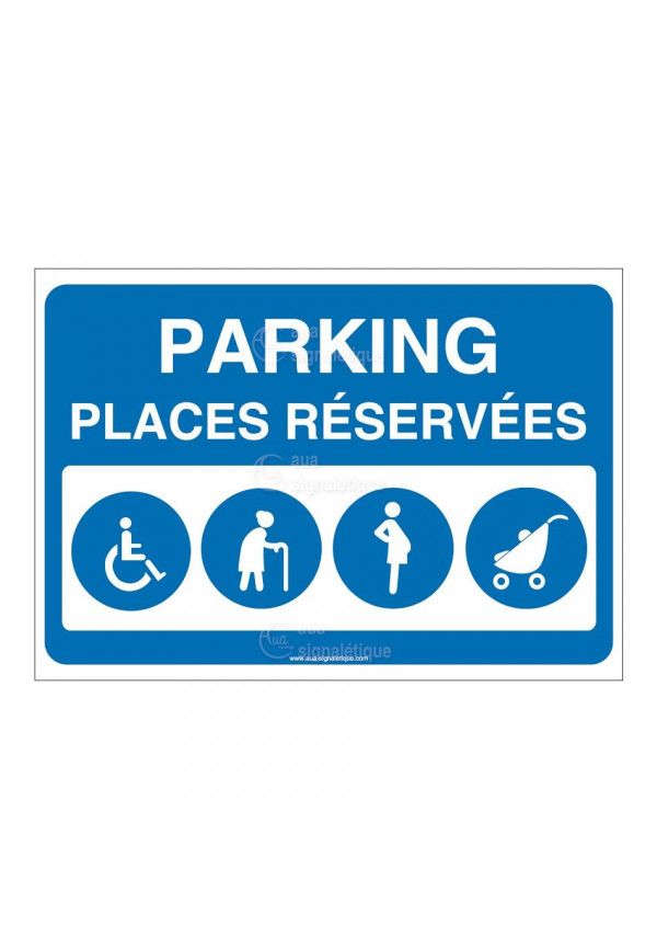 Panneau Parking places réservées - AP