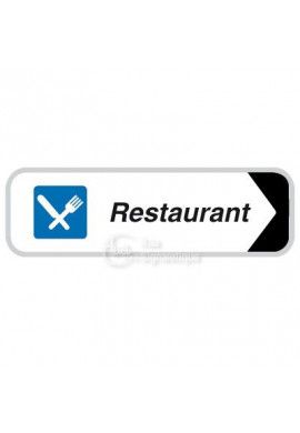 Panneau directionnel Rectangulaire Restaurant