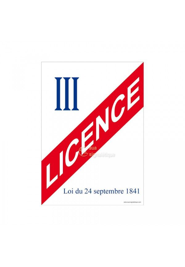 Affiche Licence 3