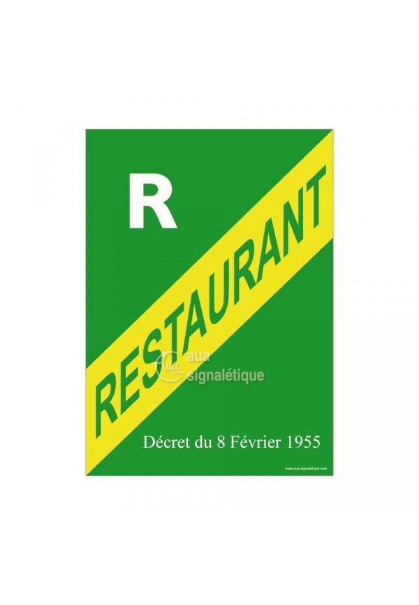 Affiche Licence Restaurant R