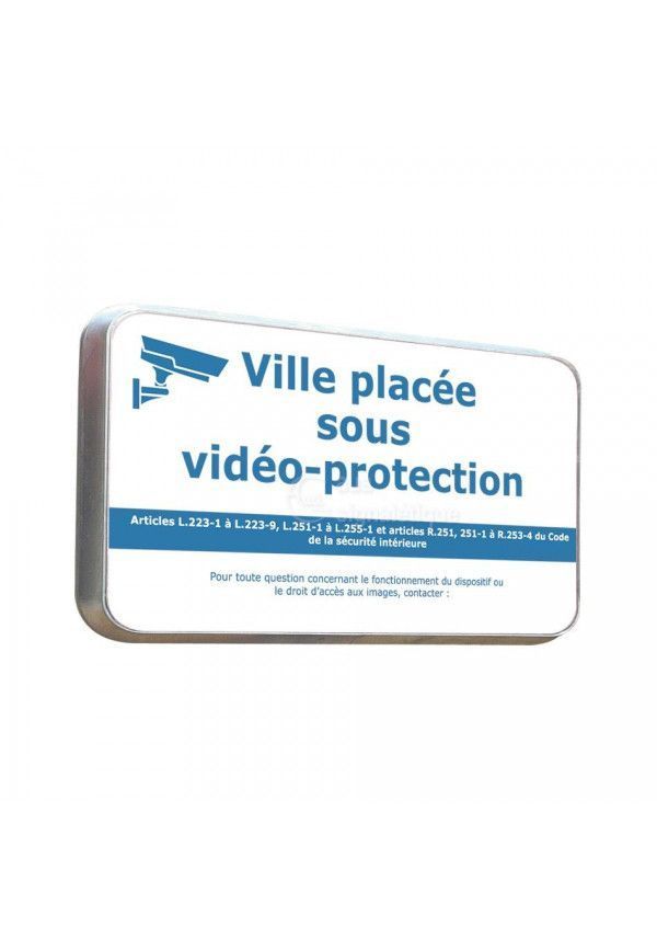Routier - Panneau Ville Sous Vidéo Protection