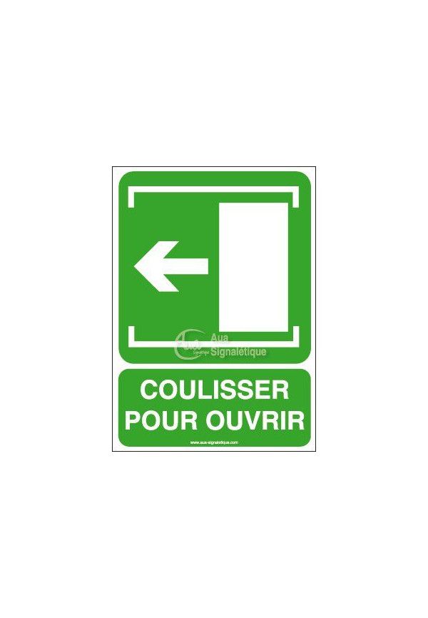Panneau Coulisser pour Ouvrir Gau - Verticale