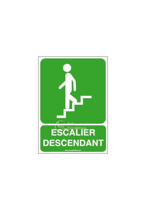 Panneau Escalier descendant-AI