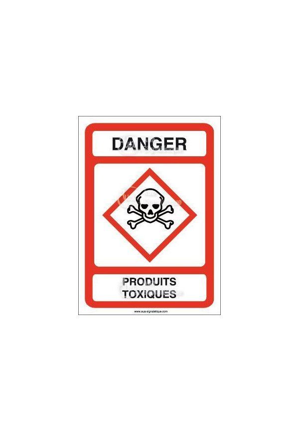 Panneau Danger Produits Toxiques - AI