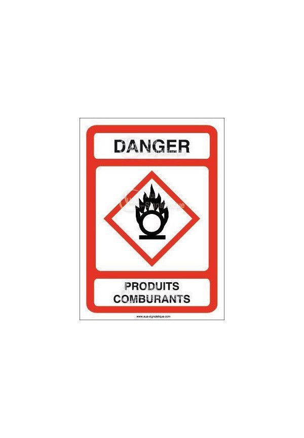 Panneau Danger Produits Comburants - AI