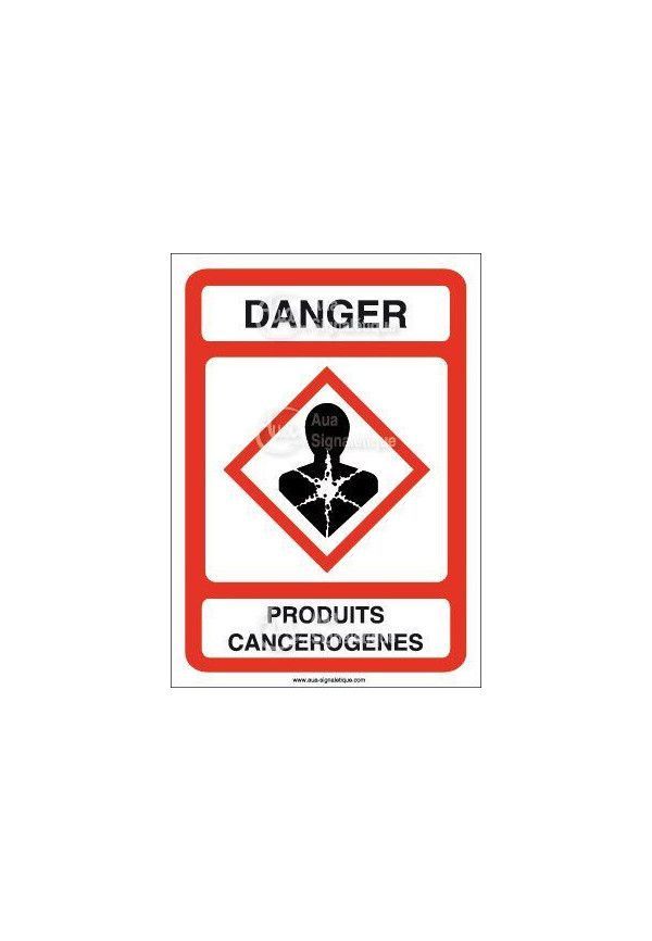 Panneau Danger Produits Cancérogènes - AI