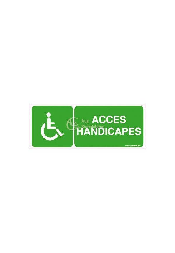 Panneau Accès Handicapés - B