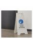 Chevalet de signalisation danger ne pas utiliser cet ascenseur  - Poids 1KG en plastique blanc