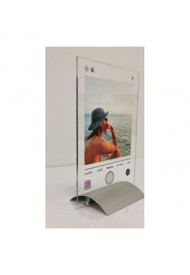 Plaque personnalisée Photo IPHONE - Photo en acrylique imprimée sur plexiglass transparent