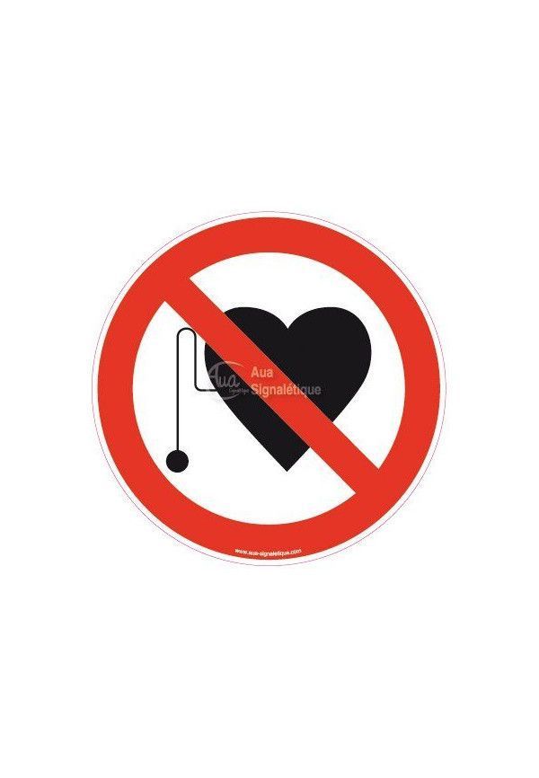 Panneau Accès interdit aux porteurs d'un stimulateur cardiaque