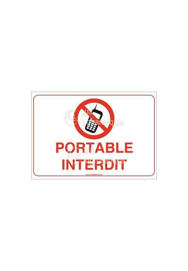 Panneau Portable Interdit - AP