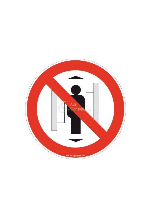 Panneau Ne pas utiliser les Ascenseurs