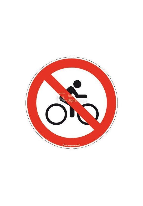 Panneau Cycliste interdit