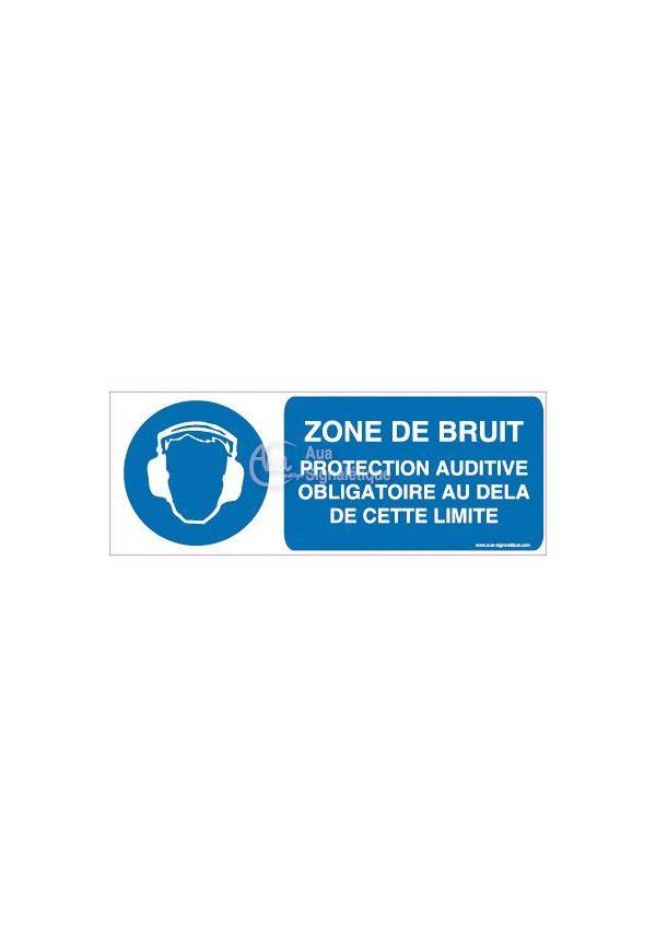 Panneau Zone de Bruit Protection Auditive...