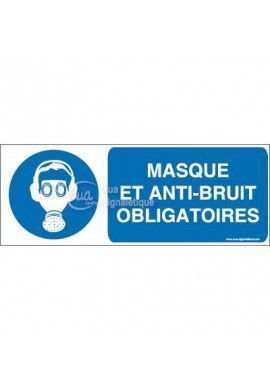 Panneau masque et anti-bruit obligatoires B