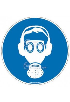 Panneau masque et anti-bruit obligatoire