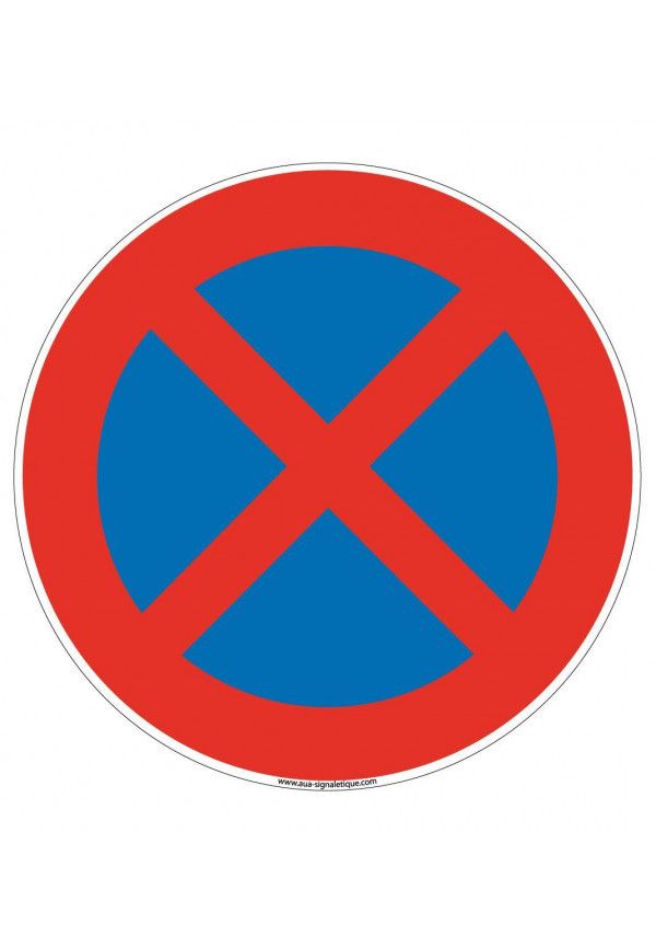 Panneau arrêt et stationnement interdit