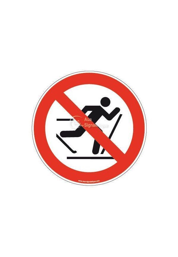 Panneau Ski interdit