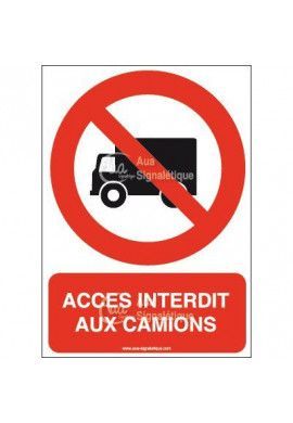 Panneau Accès interdit aux camions-AI