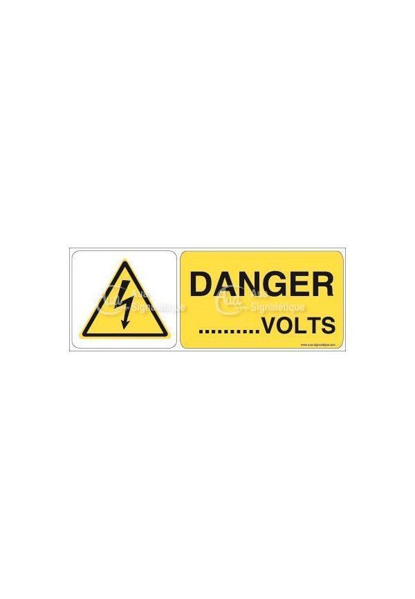 Panneau danger volts - B