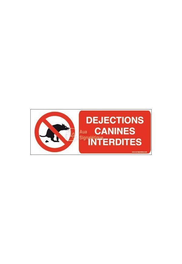 Panneau Déjections canines interdites-B