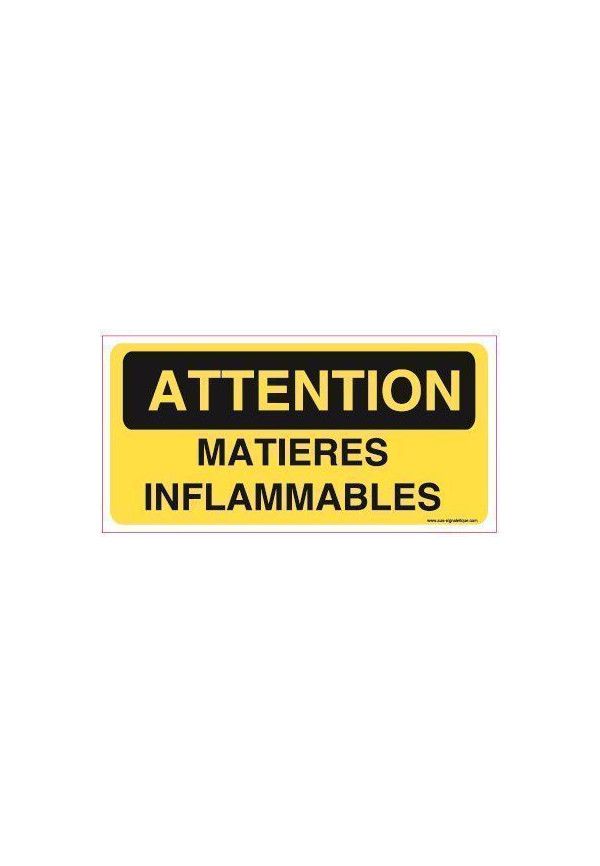 Panneau Matières inflammables-C