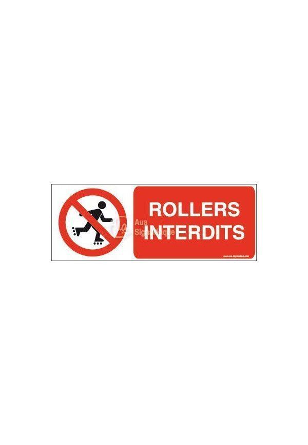 Panneau Rollers interdits picto-B