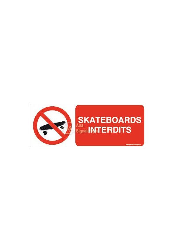 Panneau Skateboards interdits-B