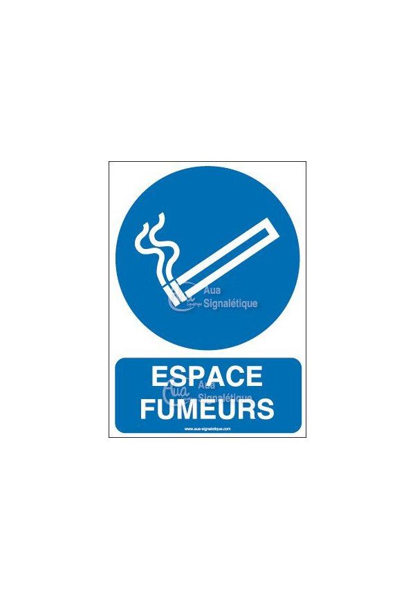 Panneau Espace fumeurs-AI