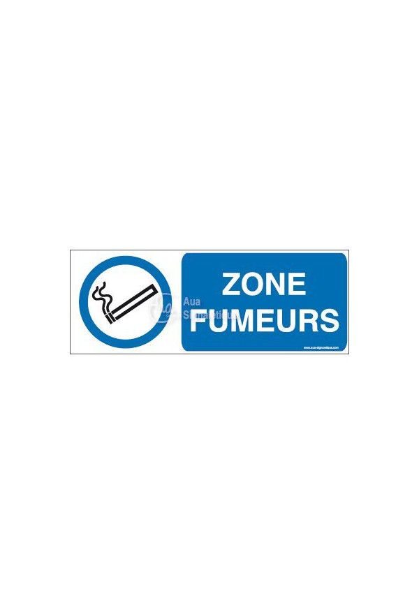 Panneau Zone fumeurs-B