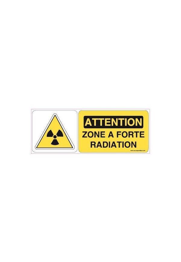 Panneau Zone à forte radiation-B