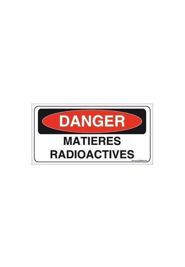Panneau Matières radioactives